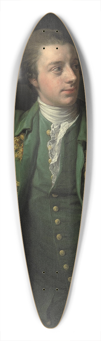 Pompeo Batoni - Portrait of Thomas Fortescue 39.3 inch art pintail longboard deck