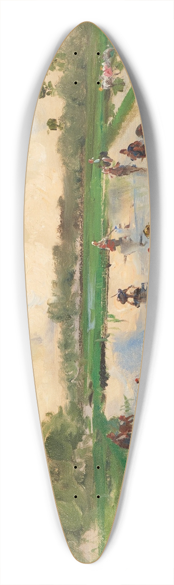 Pompeo Mariani - In the Rice Field, Zelata 39.3 inch art pintail longboard deck