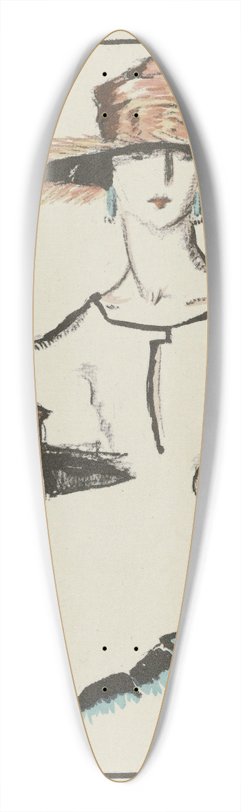 Porter Woodruff - Accessories 39.3 inch art pintail longboard deck