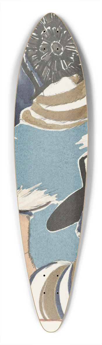 Porter Woodruff - Accessories 39.3 inch art pintail longboard deck