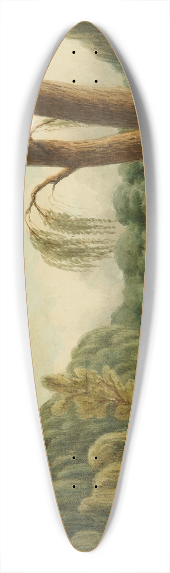 Prilidiano Pueyrredn - Bosque de Palermo 39.3 inch art pintail longboard deck