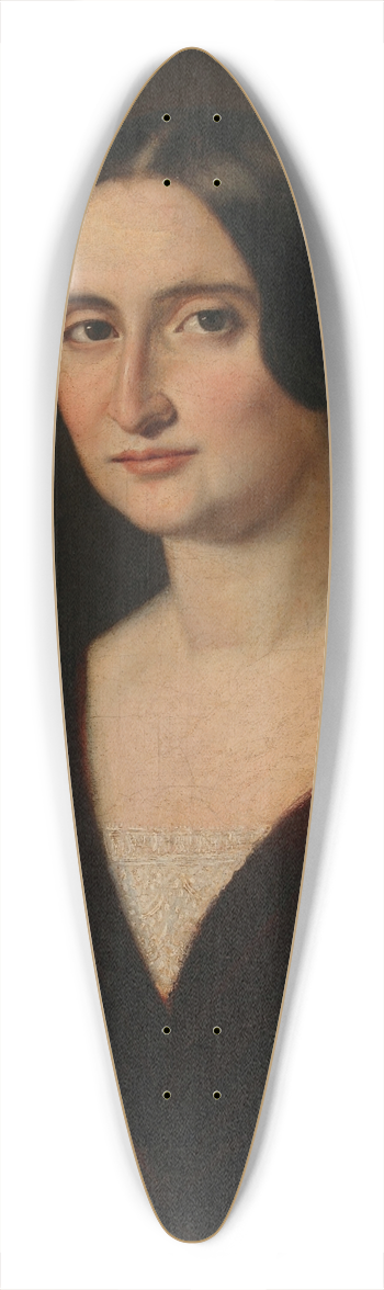 Prilidiano Pueyrredn - Retrato de Seora 39.3 inch art pintail longboard deck