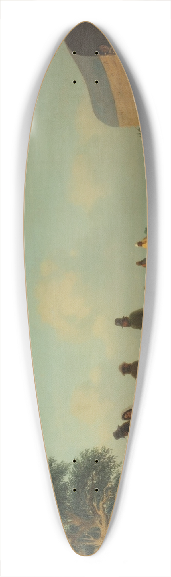 Prilidiano Pueyrredn - Un alto en el campo 39.3 inch art pintail longboard deck