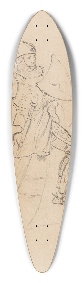 Prosper Lafaye - Cavalier mdival 39.3 inch art pintail longboard deck