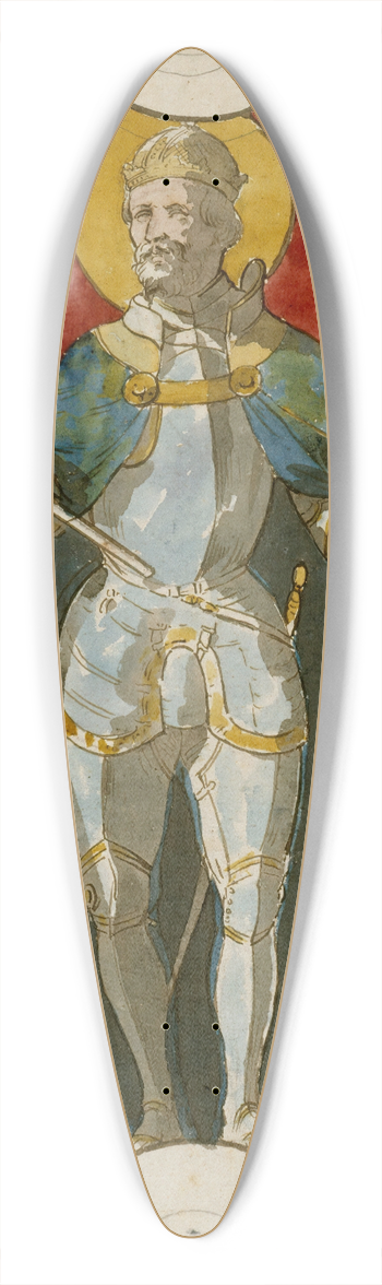 Prosper Lafaye - Saint Henri 39.3 inch art pintail longboard deck
