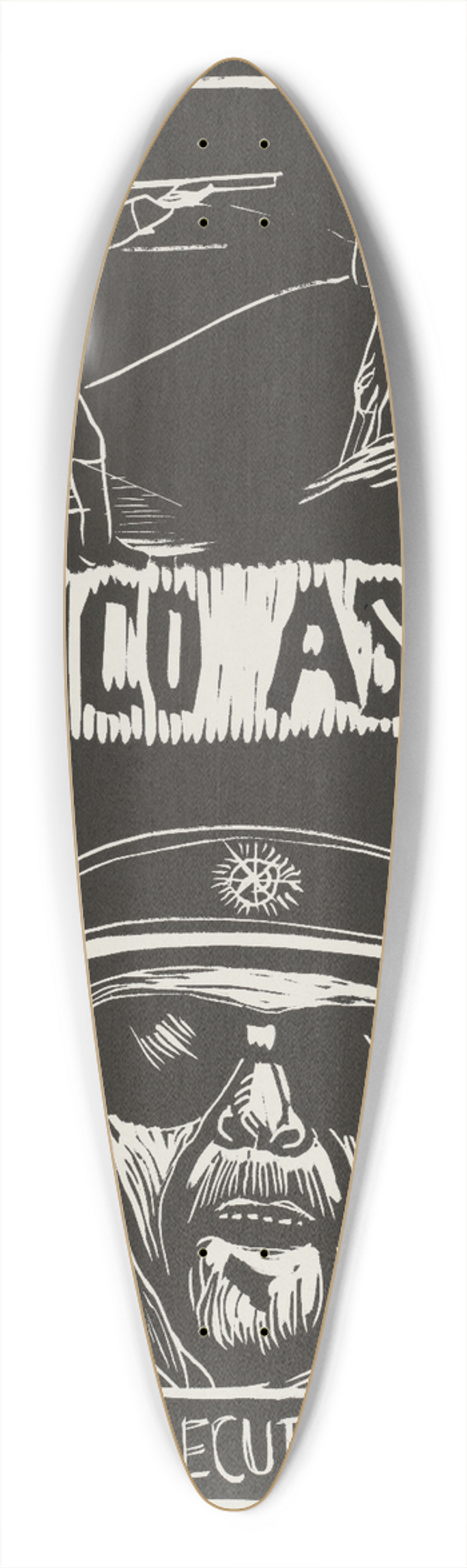 Rachael Romero - Franco Asesino! 39.3 inch art pintail longboard deck