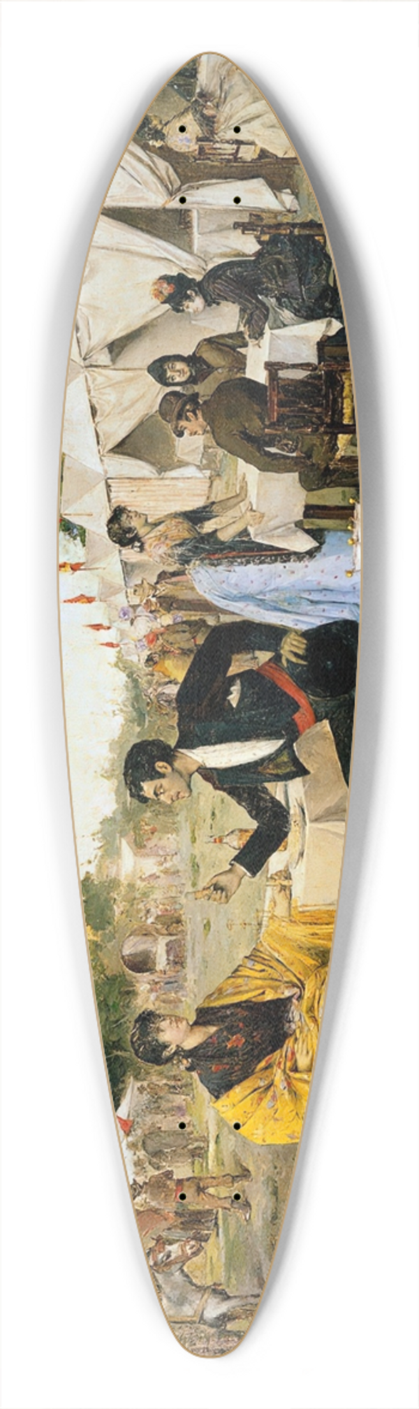 Rafael Arroyo Fernndez - At the Fair 39.3 inch art pintail longboard deck