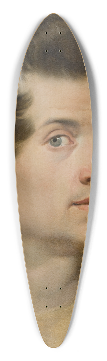 Rafa Hadziewicz - Self-Portrait 39.3 inch art pintail longboard deck