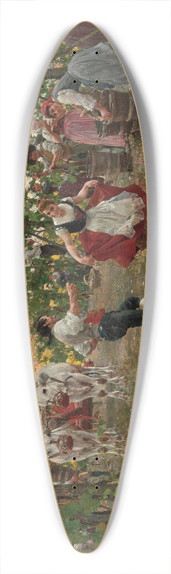 Raffaello Sorbi - The Harvest Dance 39.3 inch art pintail longboard deck