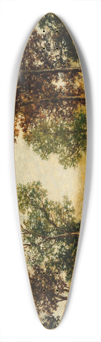 Ralph Albert Blakelock - Landscape with Trees 39.3 inch art pintail longboard deck