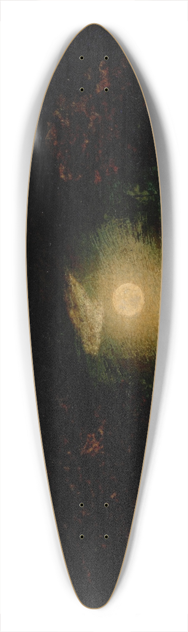 Ralph Albert Blakelock - Moonlight 39.3 inch art pintail longboard deck