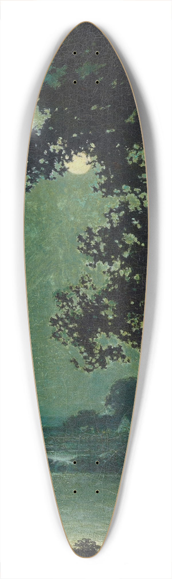 Ralph Albert Blakelock - Moonlight 39.3 inch art pintail longboard deck