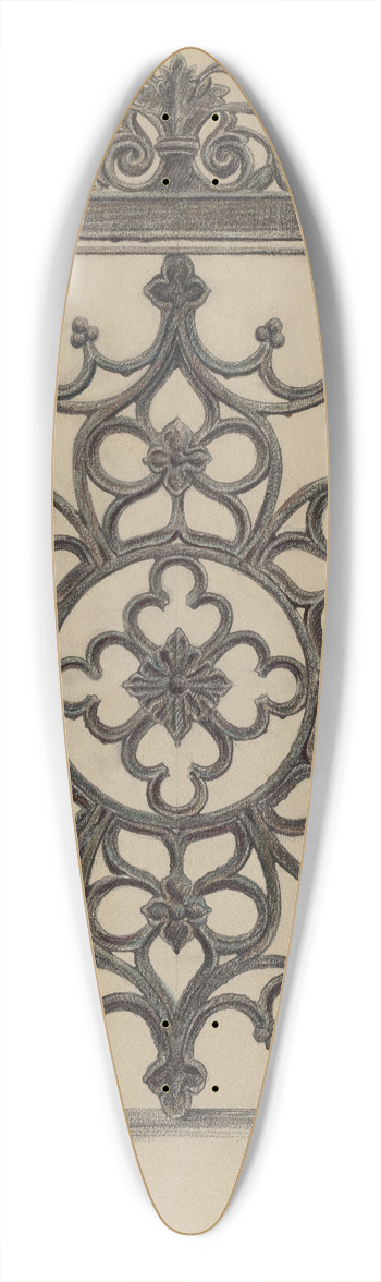 Ralph Atkinson - Cast Iron Gate 39.3 inch art pintail longboard deck