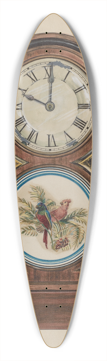 Ralph Atkinson - Mantel Clock 39.3 inch art pintail longboard deck