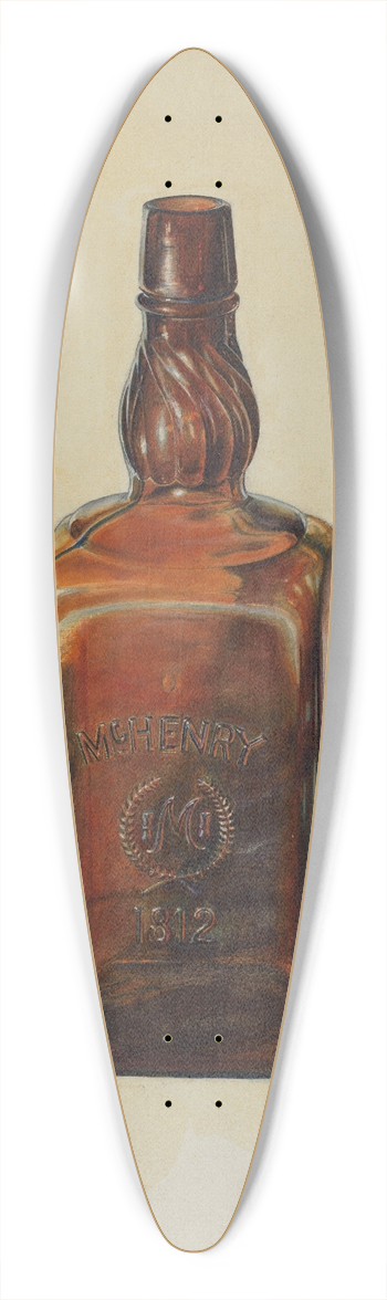 Ralph Atkinson - McHenry Bottle 39.3 inch art pintail longboard deck