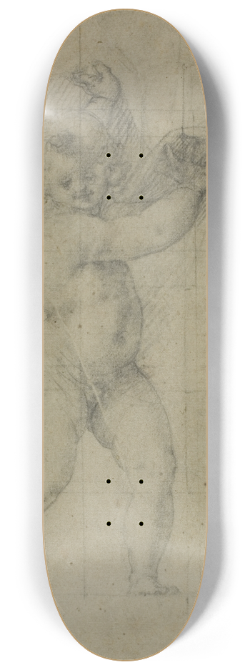 Cristoforo Roncalli - Putto with Raised Arms 8.25 inch art skate deck