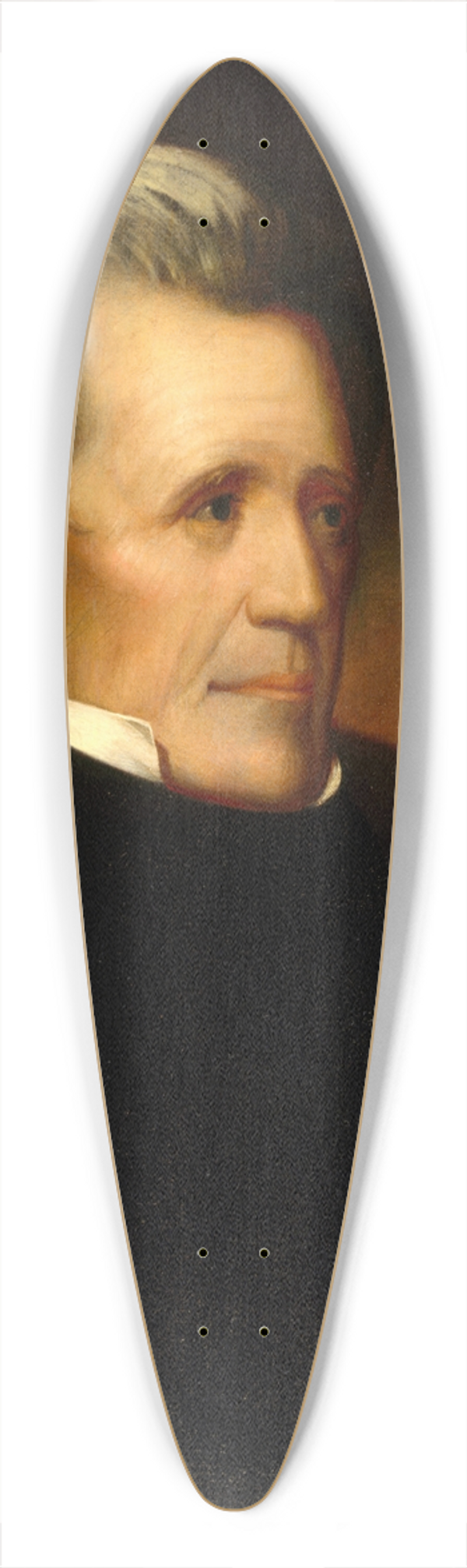 Ralph Eleaser Whiteside Earl - Portrait of Andrew Jackson 39.3 inch art pintail longboard deck