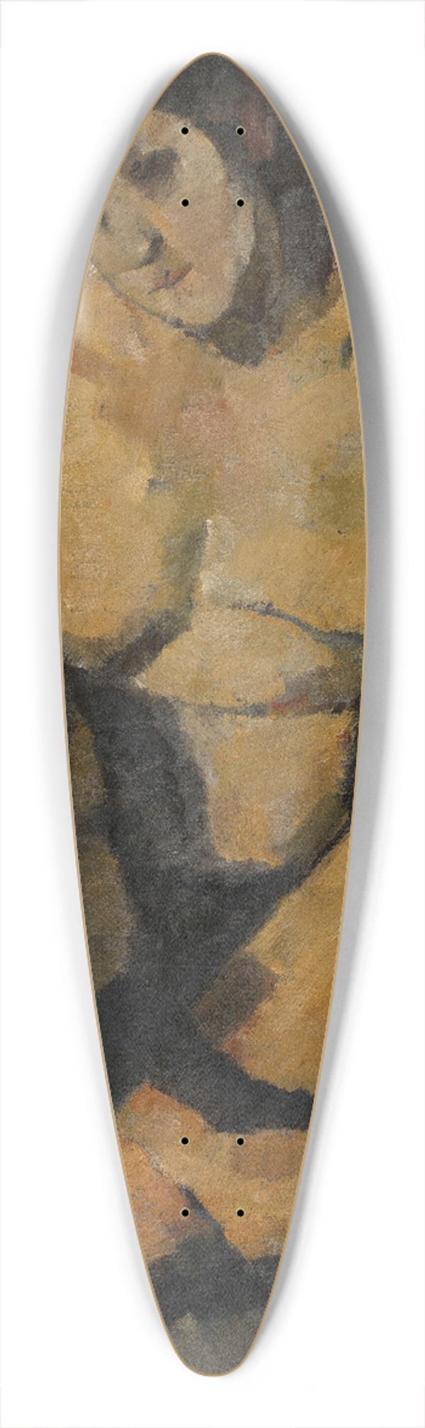 Ramah - Seated Nude 39.3 inch art pintail longboard deck
