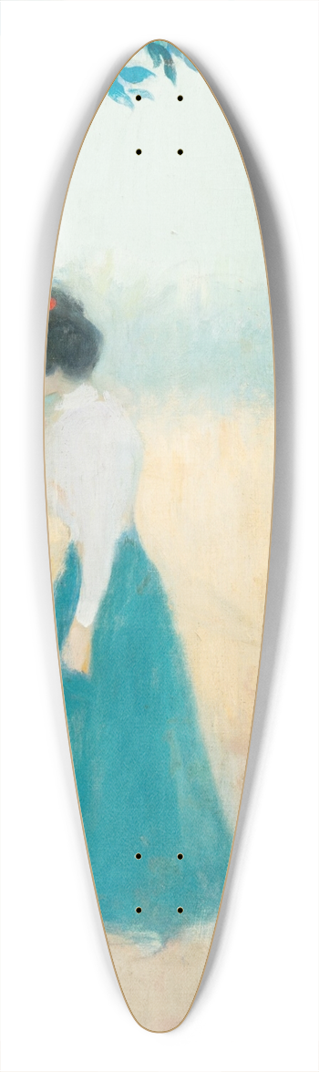 Ramn Casas - A couple 39.3 inch art pintail longboard deck