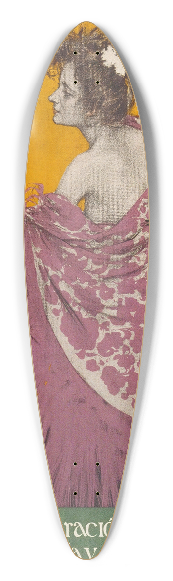 Ramn Casas - Sfilis 39.3 inch art pintail longboard deck