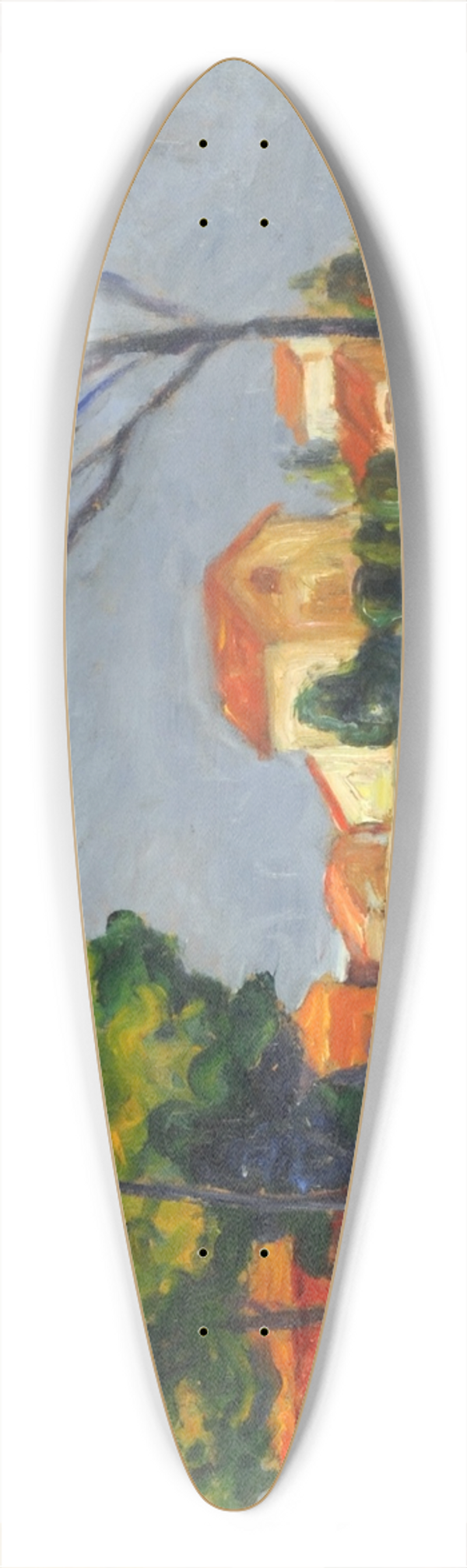 Ramn Silva - Alrededores de Pars 39.3 inch art pintail longboard deck