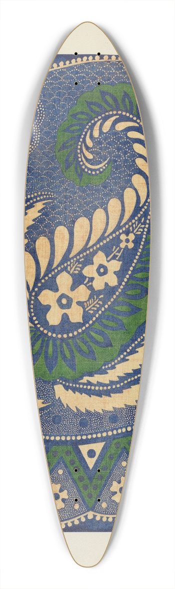 Randolph F. Miller - Skirt  Border Design 39.3 inch art pintail longboard deck