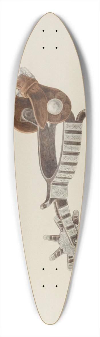 Randolph F. Miller - Spur 39.3 inch art pintail longboard deck