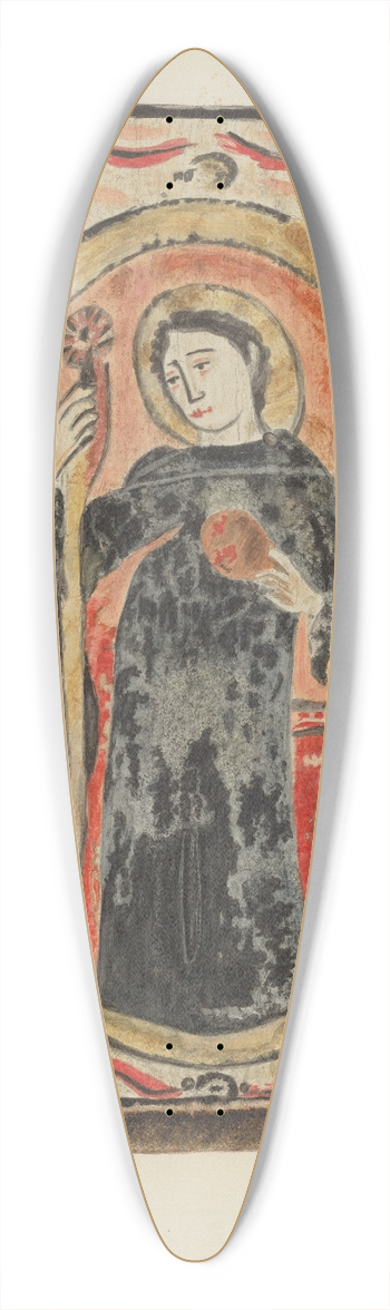 Ranka S. Woods - Retablo 39.3 inch art pintail longboard deck