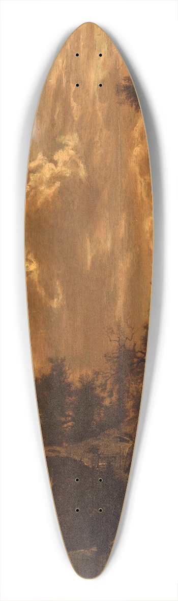 Raphael Govertsz. Camphuysen - Landscape at Sunset 39.3 inch art pintail longboard deck