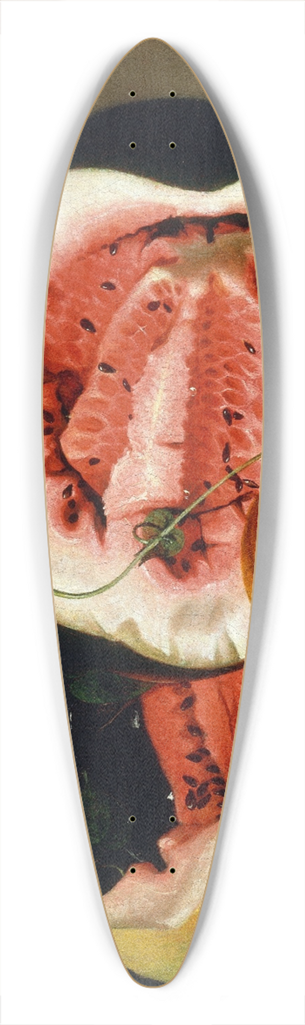 Raphaelle Peale - Melons and Morning Glories 39.3 inch art pintail longboard deck