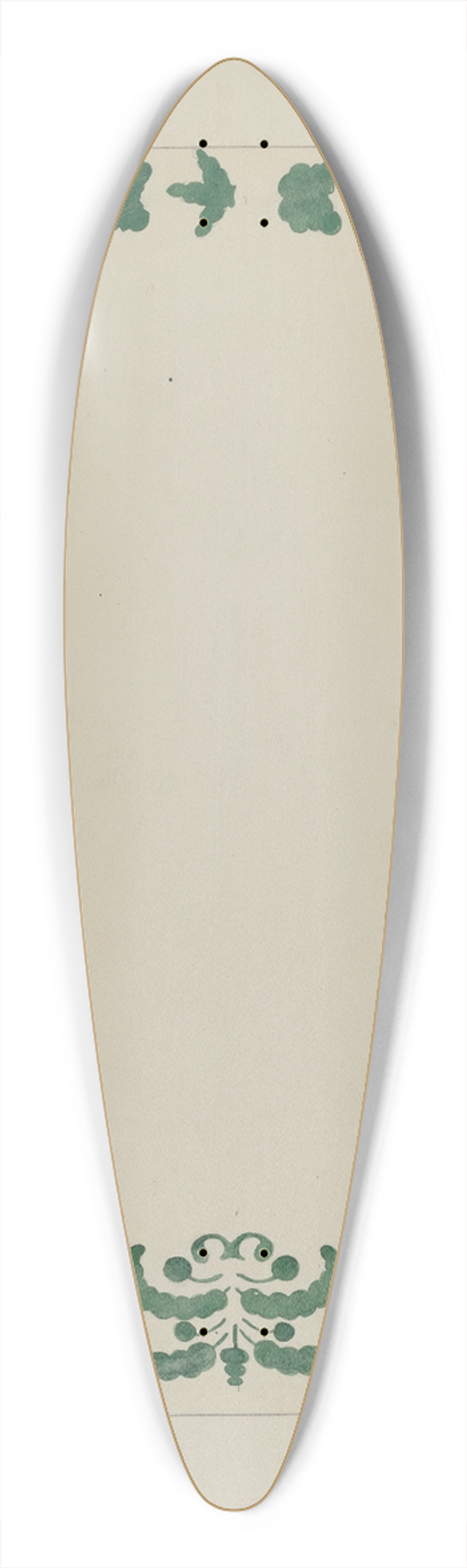Ray Holden - Stencilled Wall Decoration 39.3 inch art pintail longboard deck