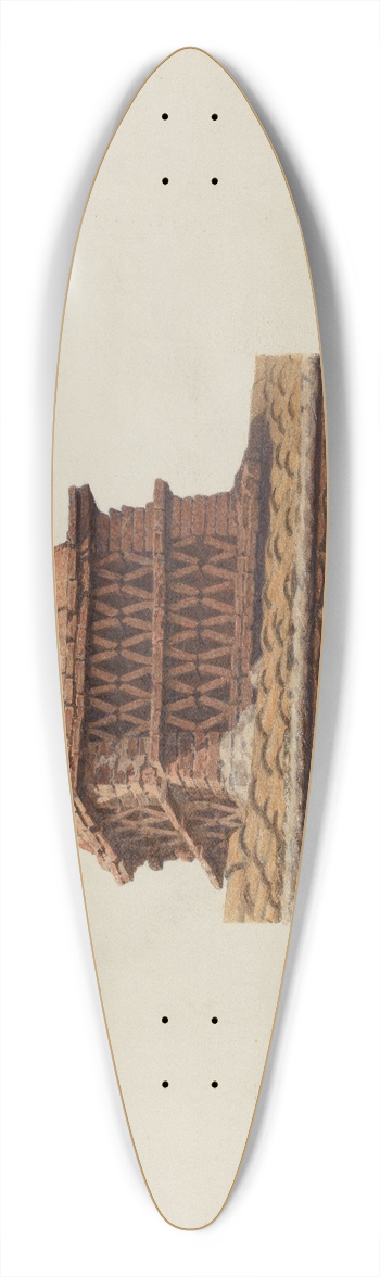 Raymond E. Noble - Chimney 39.3 inch art pintail longboard deck