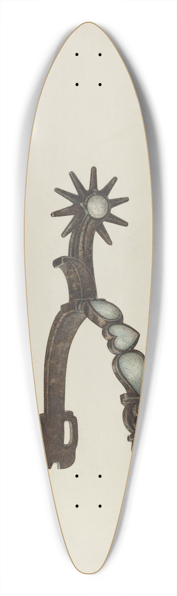 Raymond E. Noble - Spur 39.3 inch art pintail longboard deck