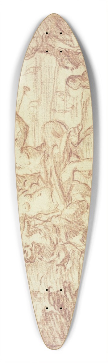 Raymond Lafage - Tanzende Nymphen und Satyrn 39.3 inch art pintail longboard deck