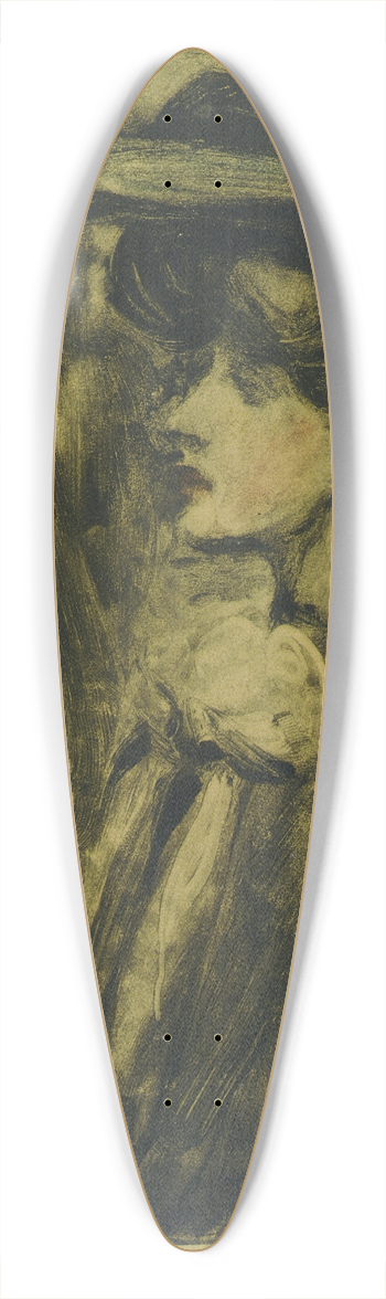 Raymond McIntyre - Portrait of Constance McIntyre 39.3 inch art pintail longboard deck