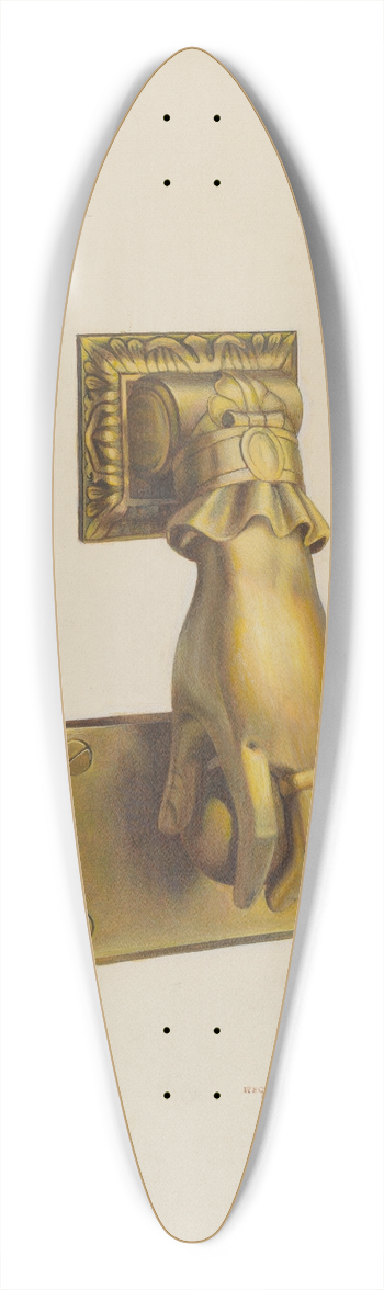 Regina Henderer - Door Knocker 39.3 inch art pintail longboard deck