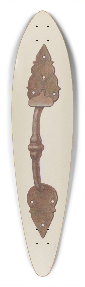 Regina Henderer - Suffolk Latch 39.3 inch art pintail longboard deck