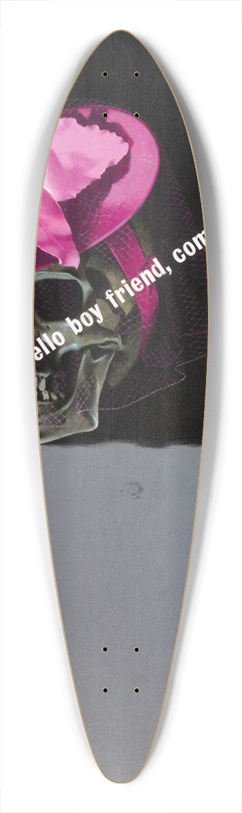 Reginald Mount  - Hello, boy friend, coming MY way. 39.3 inch art pintail longboard deck