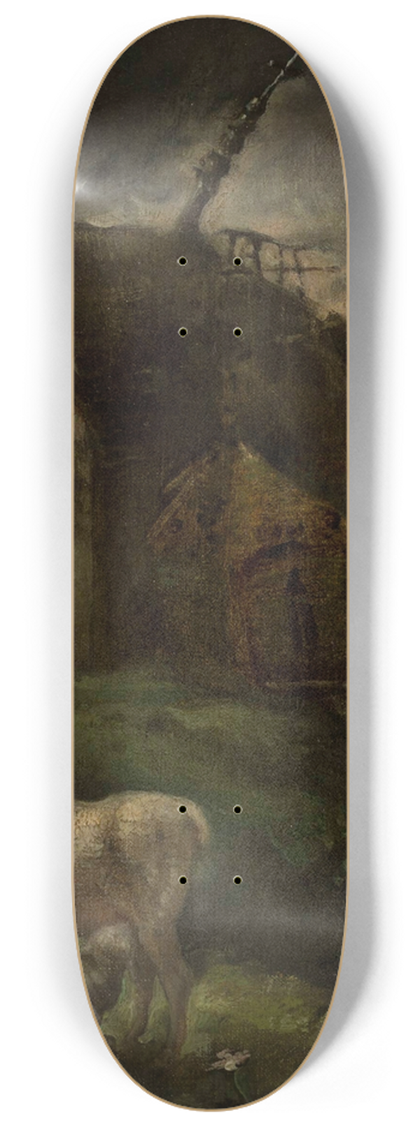 Cyprian Kamil Norwid - Ruined shrine 8.25 inch art skate deck