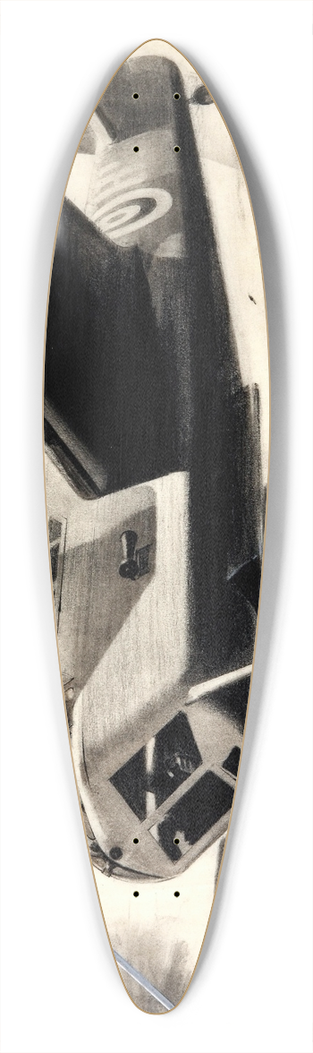 Reginald Mount  - Wing Commander H I Edwards, RAF; aircraft in bombing raid 39.3 inch art pintail longboard deck