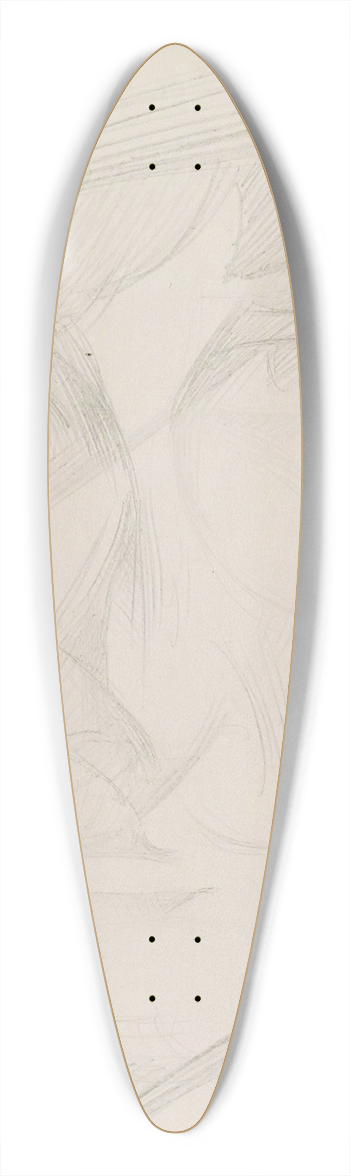 Reijer Stolk - Hoofd 39.3 inch art pintail longboard deck