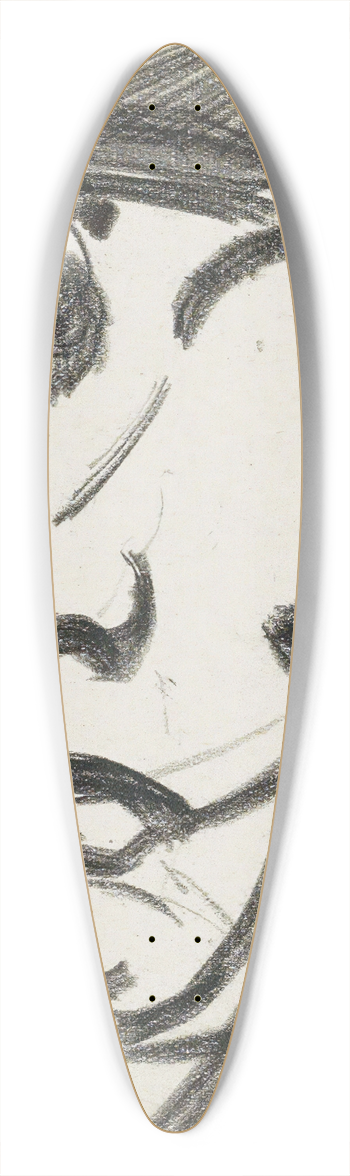 Reijer Stolk - Kop 39.3 inch art pintail longboard deck