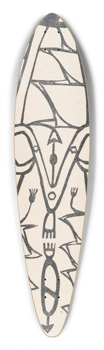 Reijer Stolk - Schild 39.3 inch art pintail longboard deck