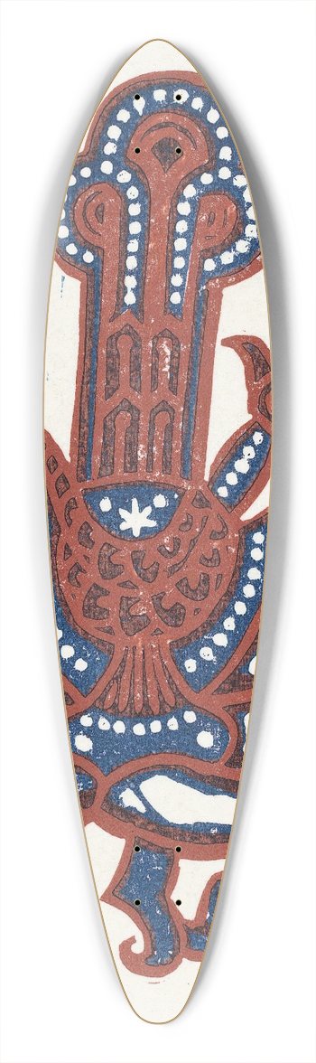 Reijer Stolk - Vogel 39.3 inch art pintail longboard deck