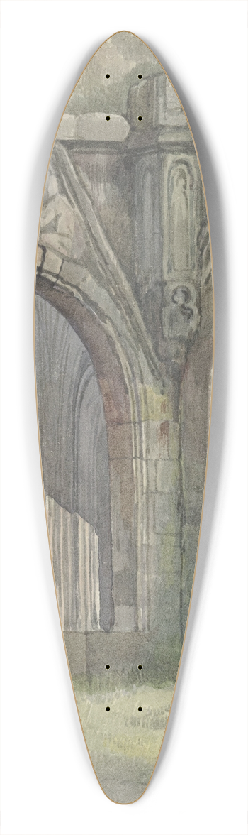 Reinier Craeyvanger - Kerkportaal 39.3 inch art pintail longboard deck