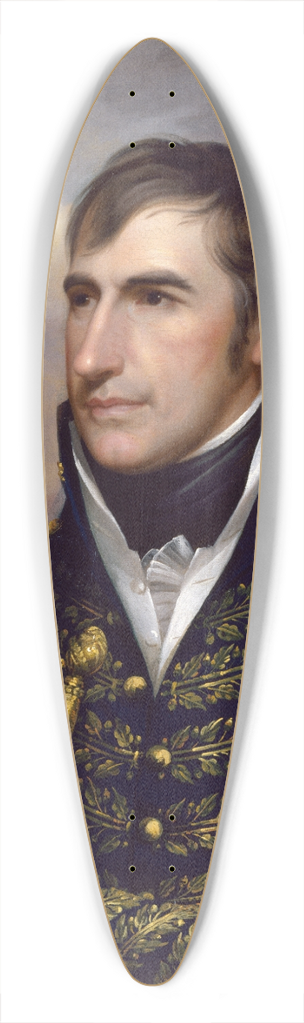 Rembrandt Peale - William Henry Harrison 39.3 inch art pintail longboard deck