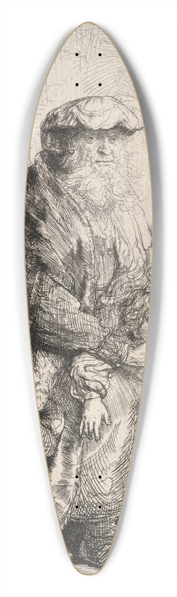 Rembrandt van Rijn - Abraham caressing Isaac 39.3 inch art pintail longboard deck