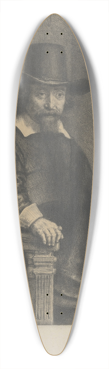 Rembrandt van Rijn - Ephraim Bonus, Jewish Physician 39.3 inch art pintail longboard deck