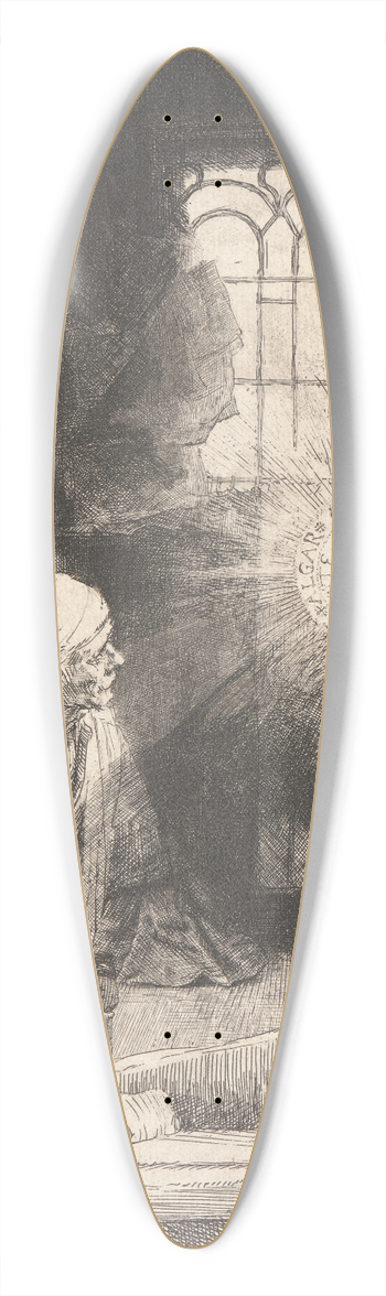 Rembrandt van Rijn - Faust 39.3 inch art pintail longboard deck