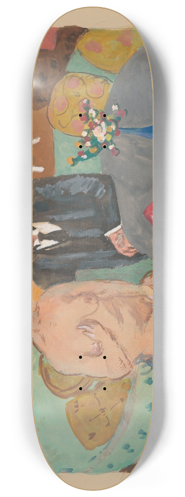 Cyprin Majernk - On a Sofa 8.25 inch art skate deck